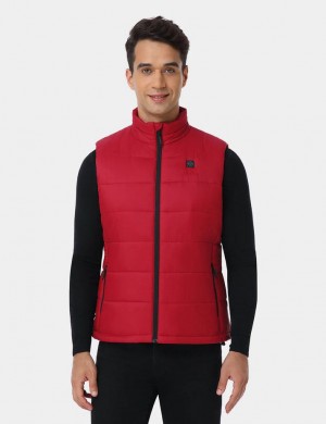 Men Ororo Classic Heated Vest Red | US-936KEUISD