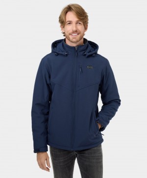 Men Ororo Dual Control With 5 Heating Zones (Pocket Heating) Heated Jacket Navy | US-169ITSNUK