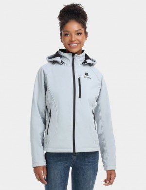 Women Ororo Classic 2.0 (4 Heating Zones) Heated Jacket Grey | US-278BYUMIS