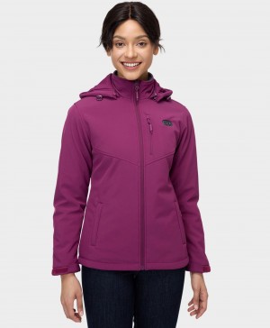 Women Ororo Dual Control With 5 Heating Zones (Pocket Heating) Heated Jacket Purple | US-410JZOELB