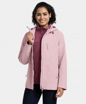 Women Ororo River Ridge 3-in-1 With Fleece Liner Heated Jacket Pink | US-956LDKHNS