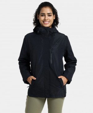 Women Ororo River Ridge Waterproof Shell Jacket Black | US-128TBZXMW