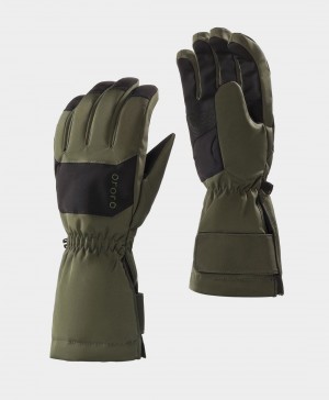 Women Ororo Shell Gloves Green | US-632MECYPG