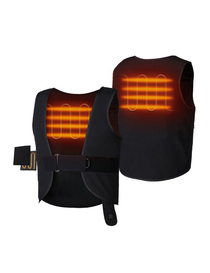 Men Ororo Adjustable Heated Vest Black | US-104AWFZJQ