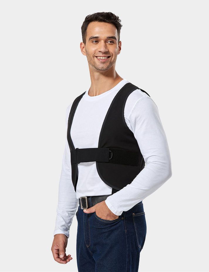 Men Ororo Adjustable Heated Vest Black | US-104AWFZJQ