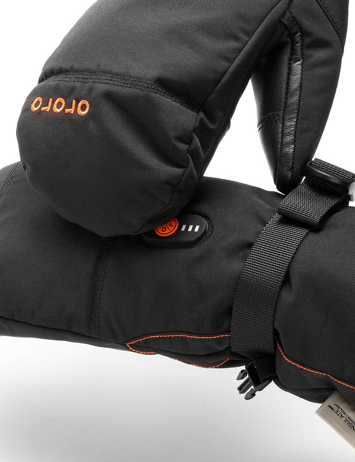 Men Ororo Amsterdam 2.0 Heated Mittens Black | US-846MAVHSY