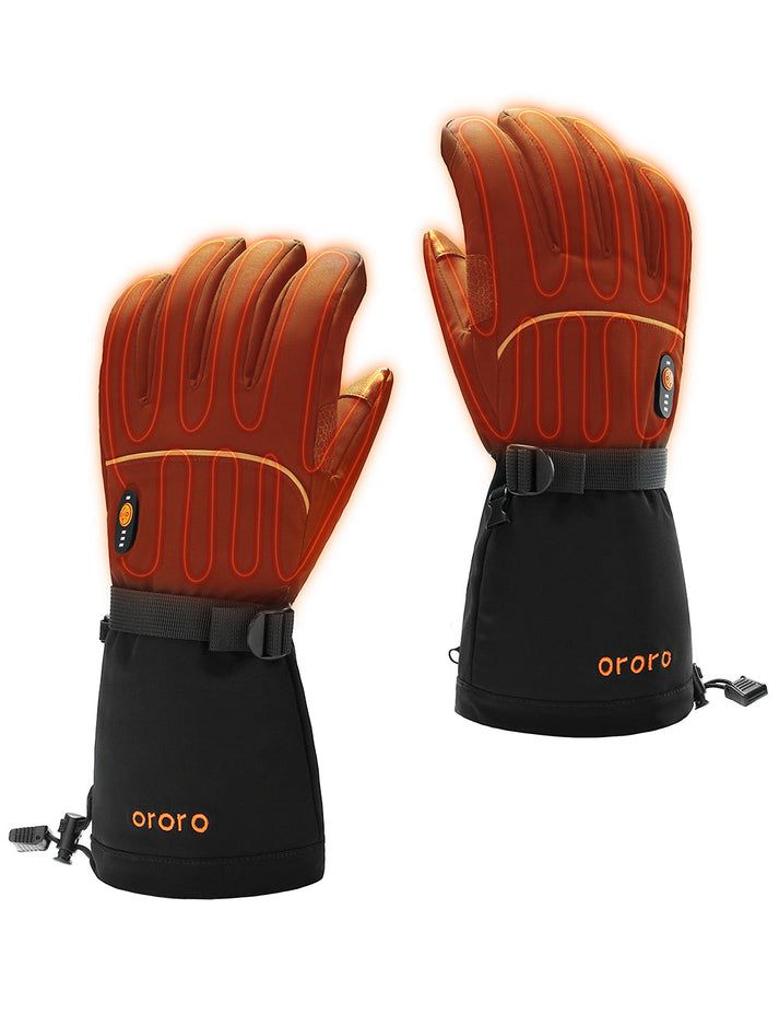 Men Ororo Buffalo 2.0 Heated Gloves Black | US-035EHUYPT