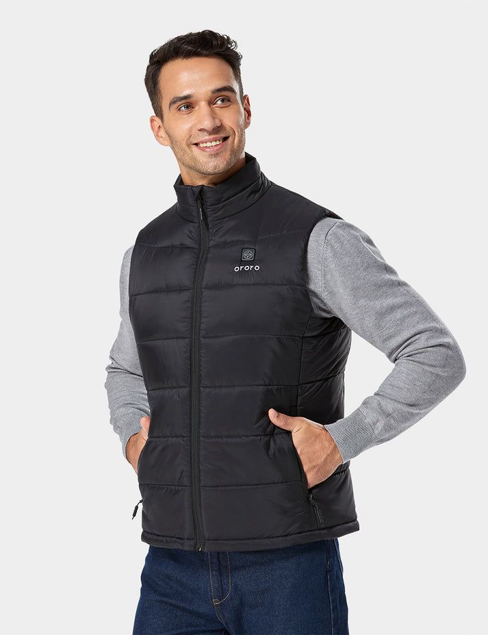 Men Ororo Classic Heated Vest Black | US-156UABXGO