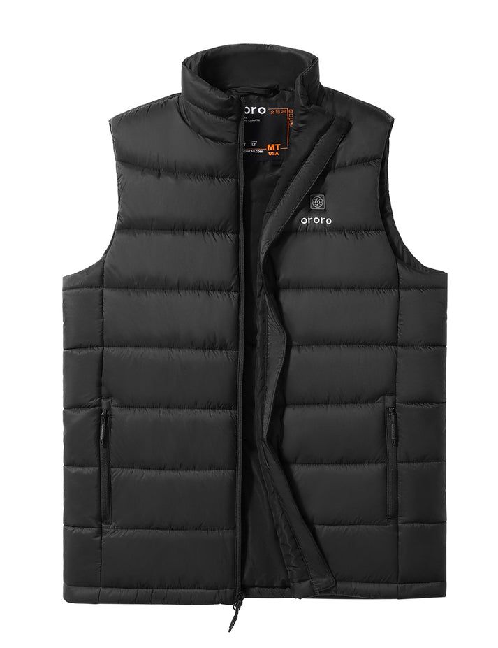 Men Ororo Classic Heated Vest Black | US-156UABXGO