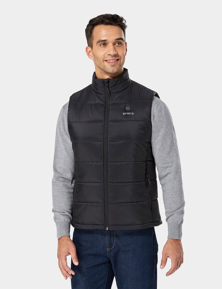 Men Ororo Classic Heated Vest Black | US-156UABXGO