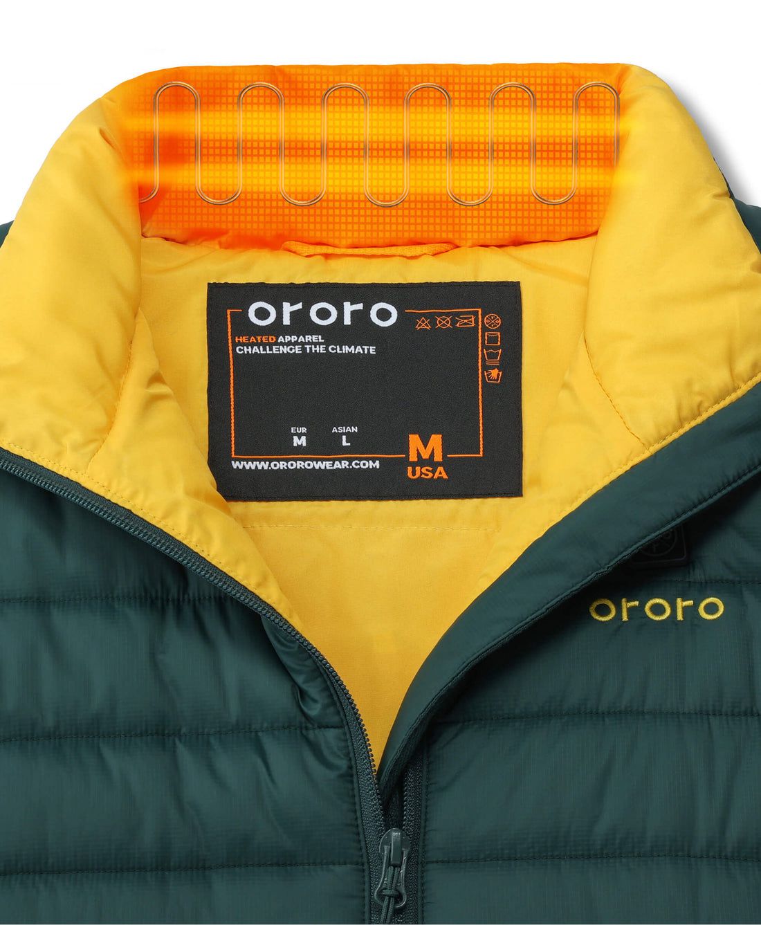 Men Ororo Classic Heated Vest Gren | US-379UBMLFS