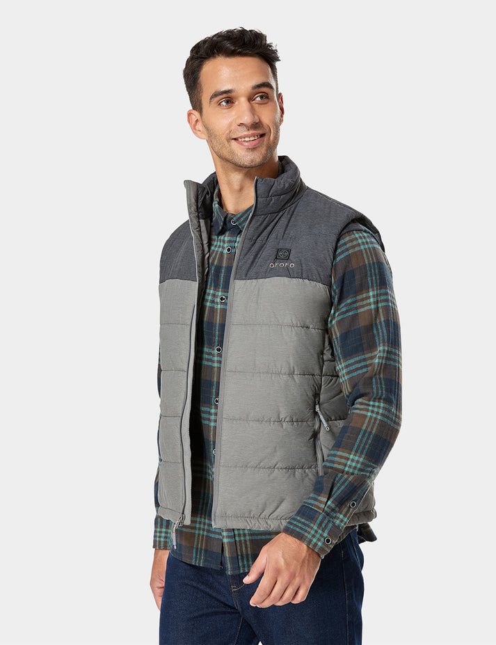 Men Ororo Classic Heated Vest Grey | US-615PMNEUI