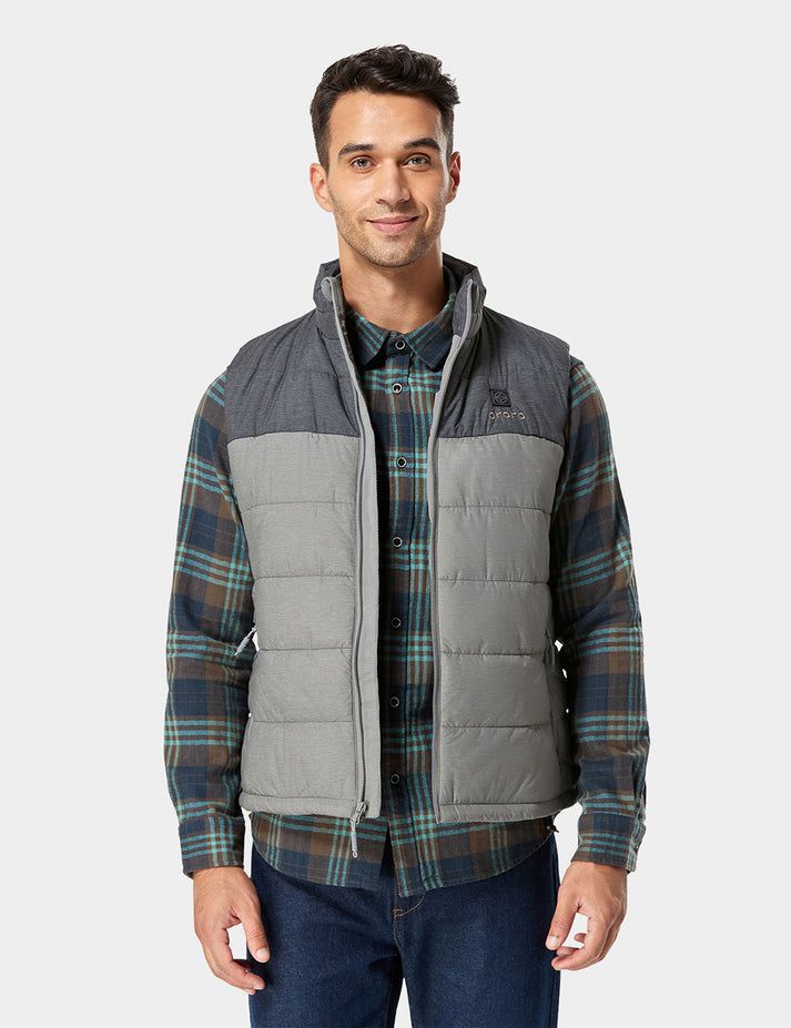 Men Ororo Classic Heated Vest Grey | US-615PMNEUI