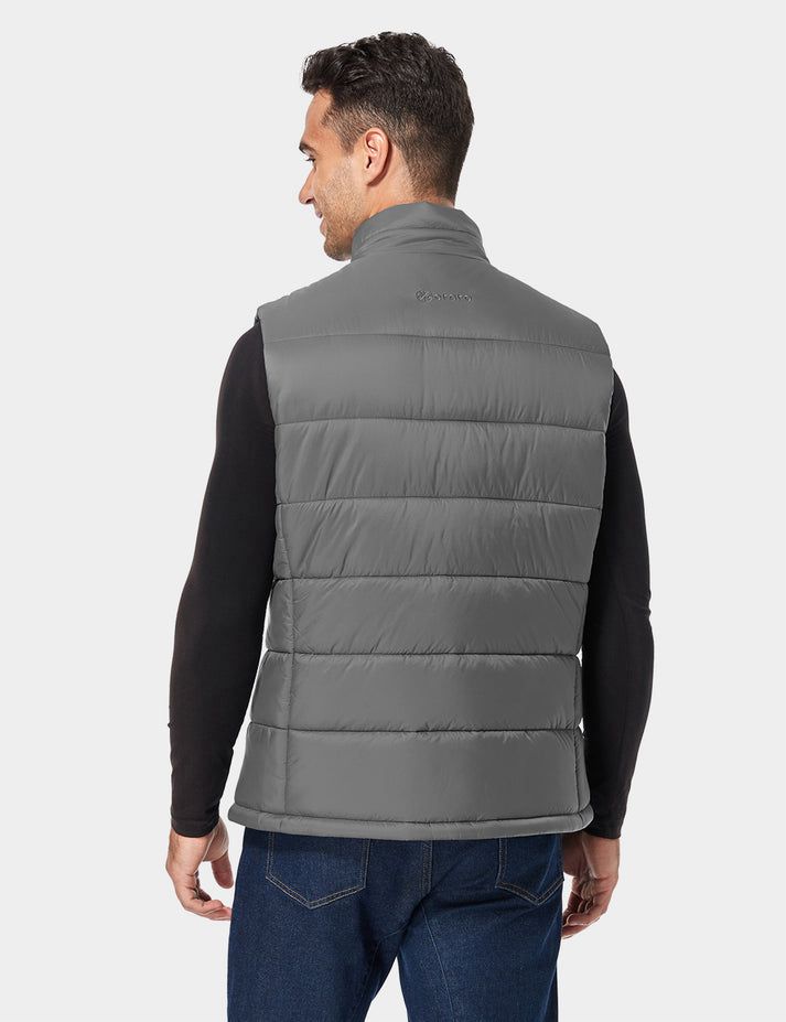 Men Ororo Classic Heated Vest Grey | US-694SDRBZN