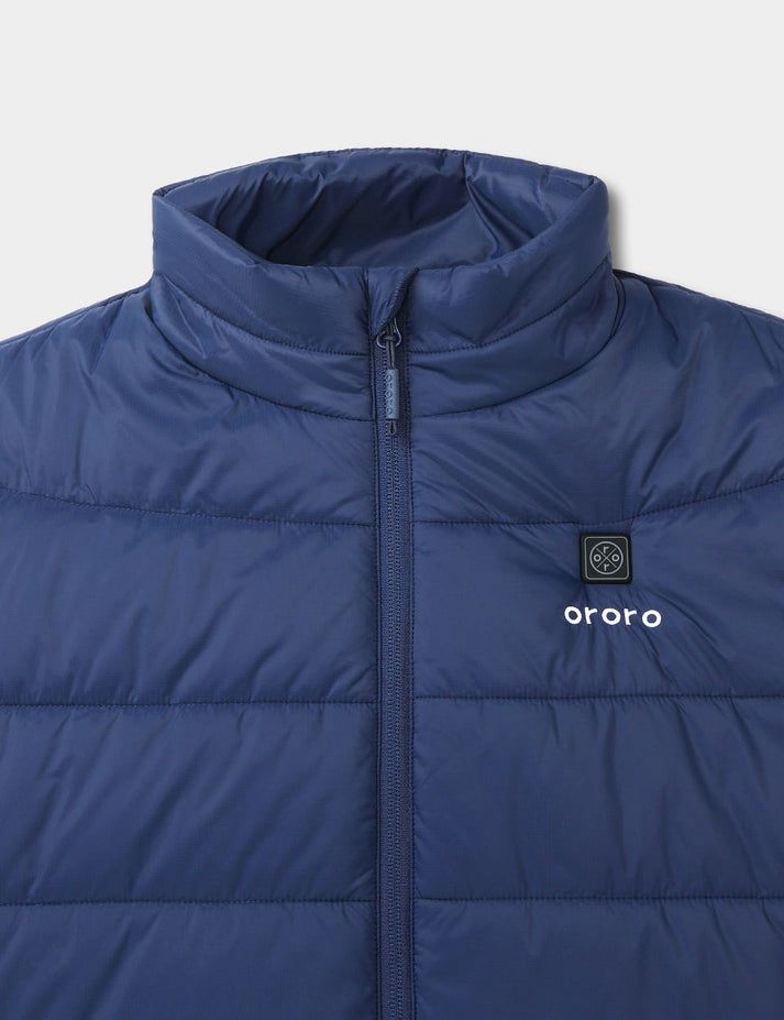 Men Ororo Classic Heated Vest Navy | US-487ZLQSPF