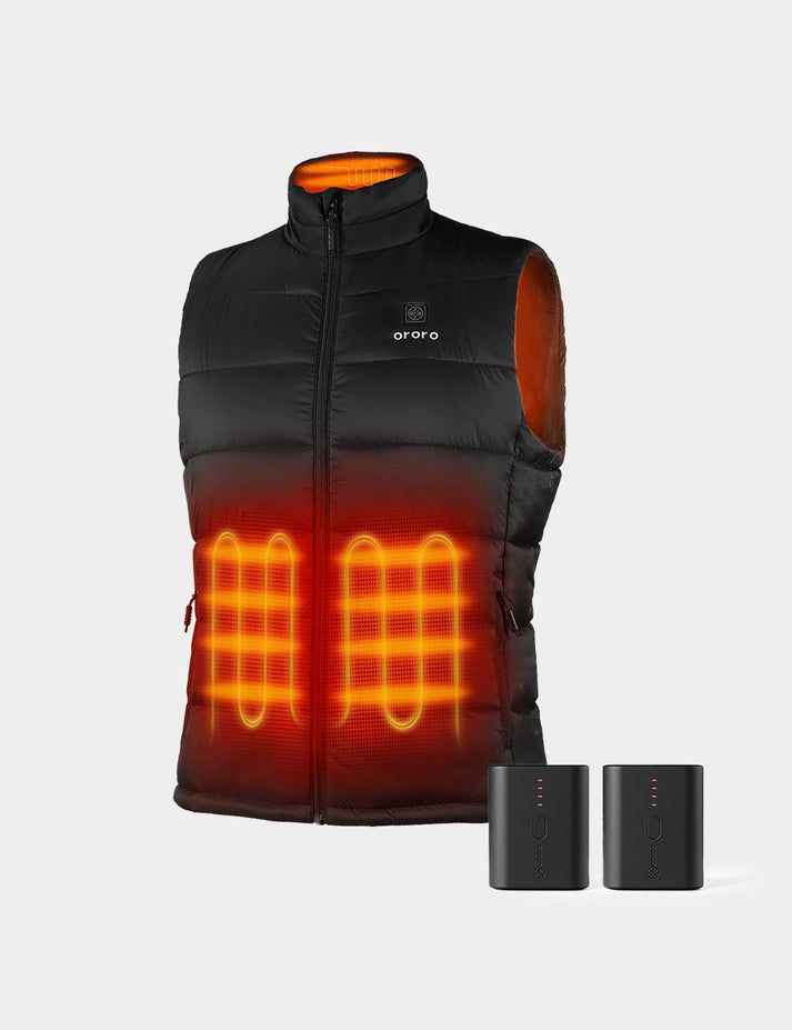 Men Ororo Classic & Extra Mini 5k Battery Heated Vest Black | US-360YJLOPH