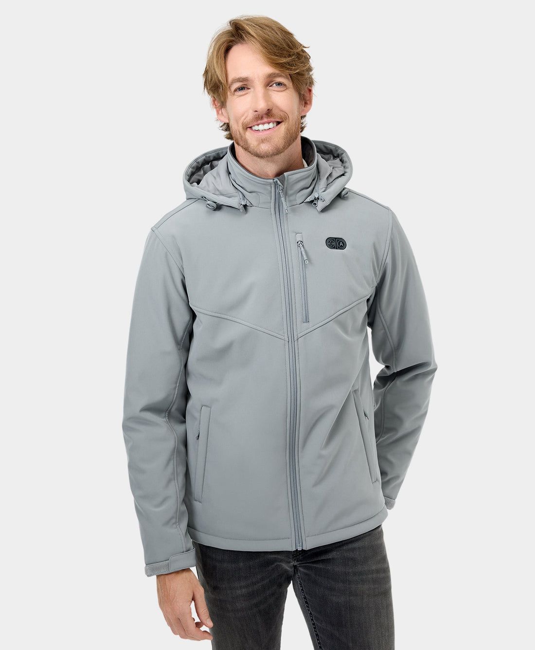 Men Ororo Dual Control With 5 Heating Zones (Pocket Heating) Heated Jacket Grey | US-641BMHFNS