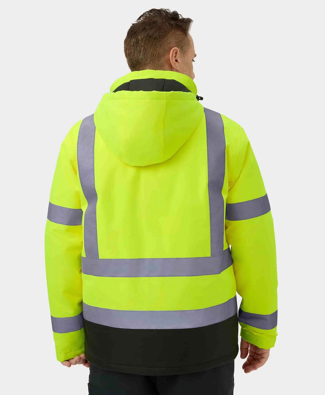 Men Ororo Flagstaff High-visibility Heated Jacket Light Green | US-298PEZHUG