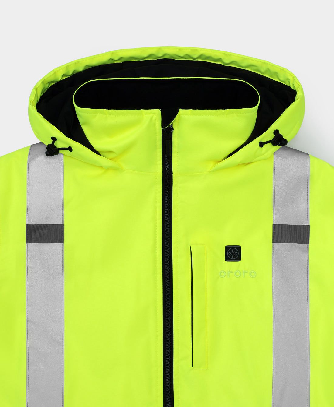 Men Ororo Flagstaff High-visibility Heated Jacket Light Green | US-298PEZHUG