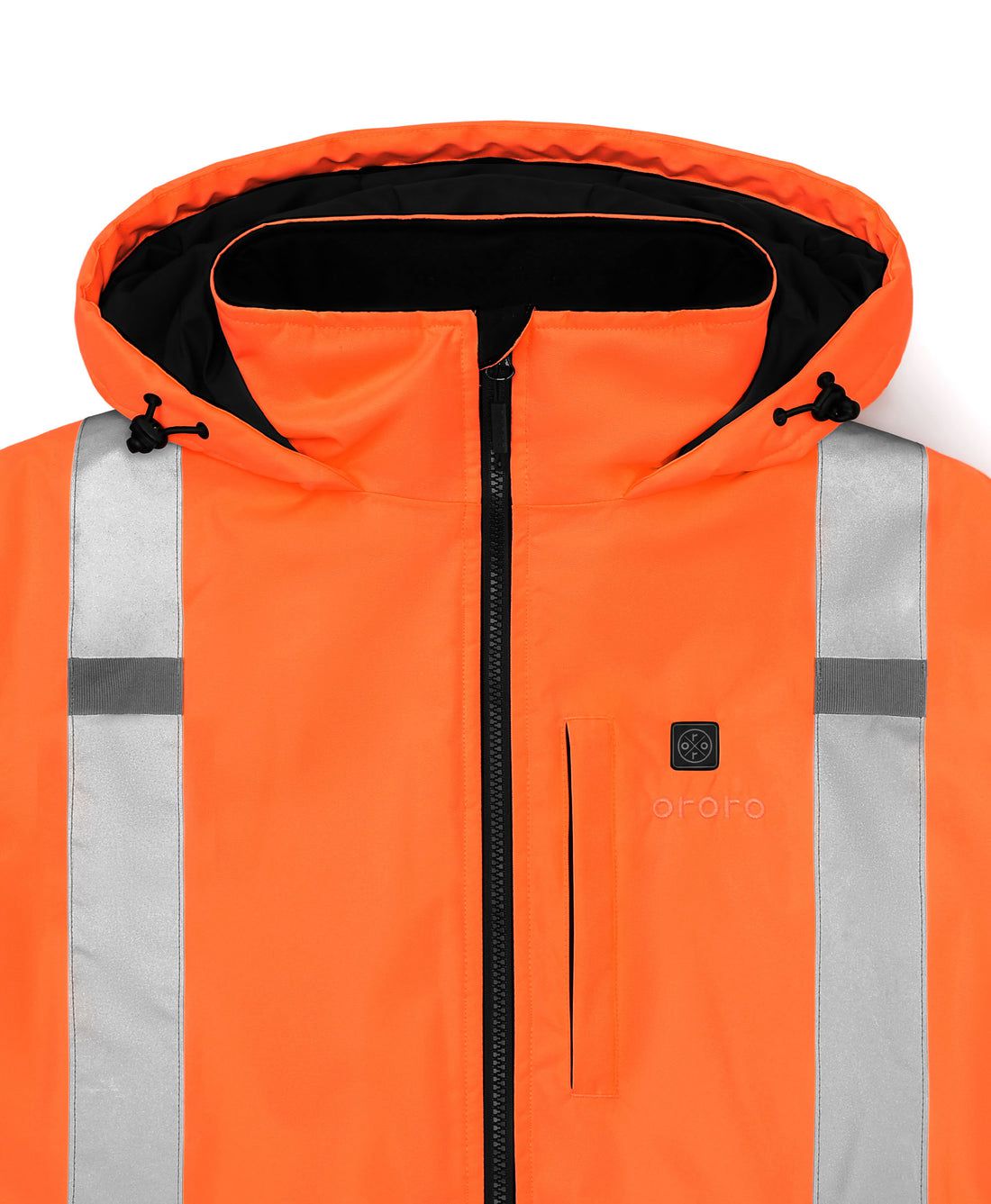 Men Ororo Flagstaff High-visibility Heated Jacket Orange | US-785XFSTJH