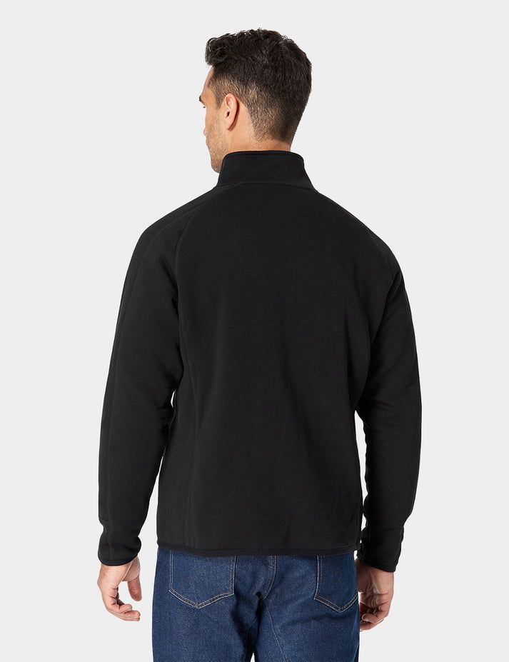 Men Ororo Fleece Heated Jacket Black | US-907VUZPDM