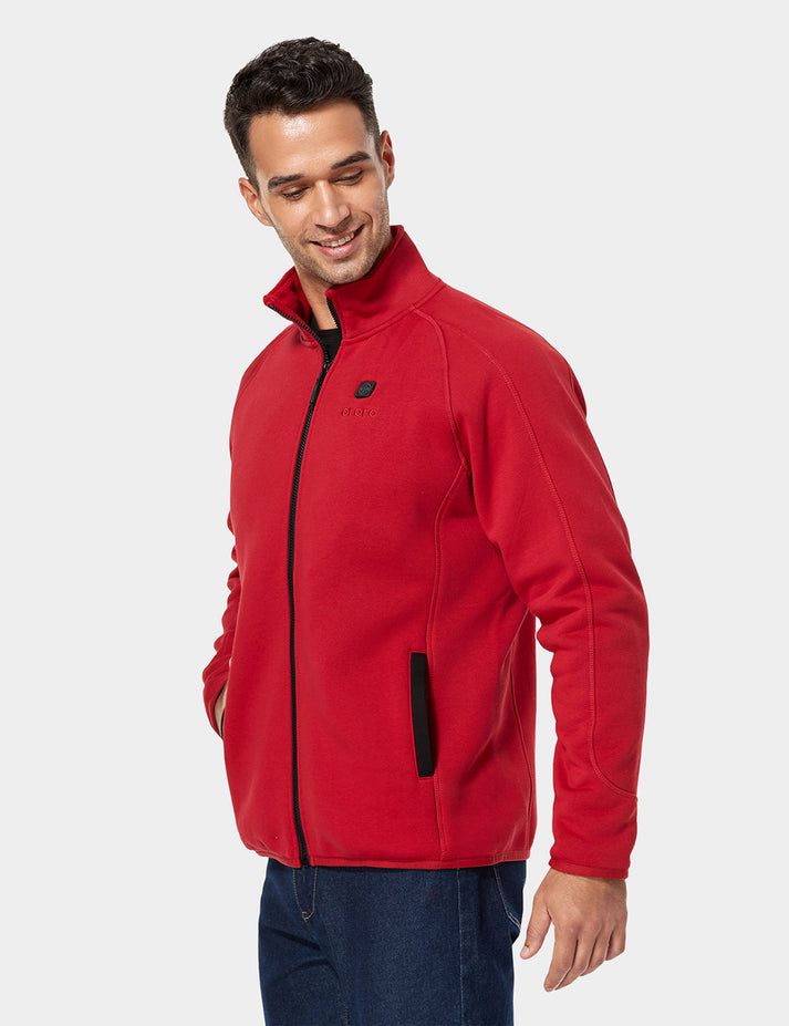 Men Ororo Fleece Heated Jacket Red | US-537EDLTUC