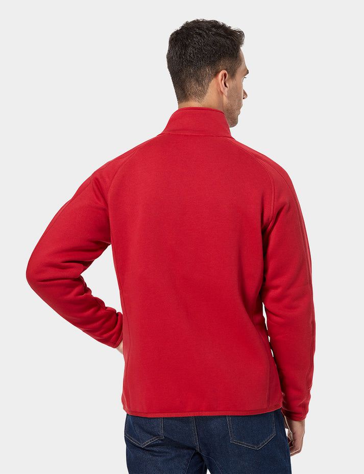 Men Ororo Fleece Heated Jacket Red | US-537EDLTUC