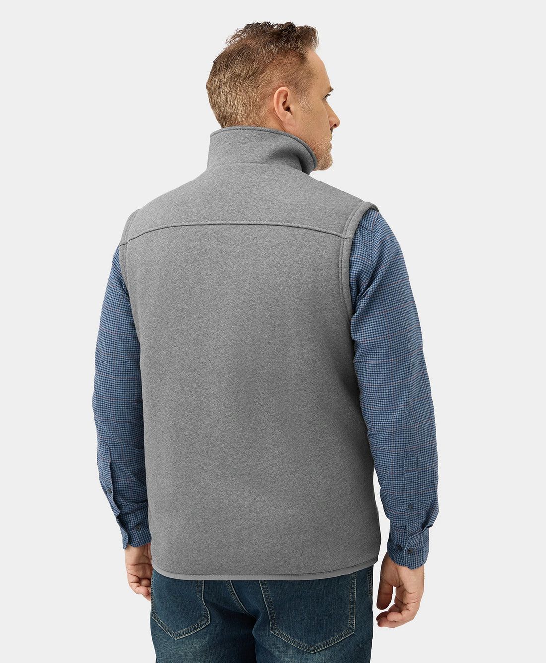 Men Ororo Fleece Heated Vest Grey | US-356XZDLWU