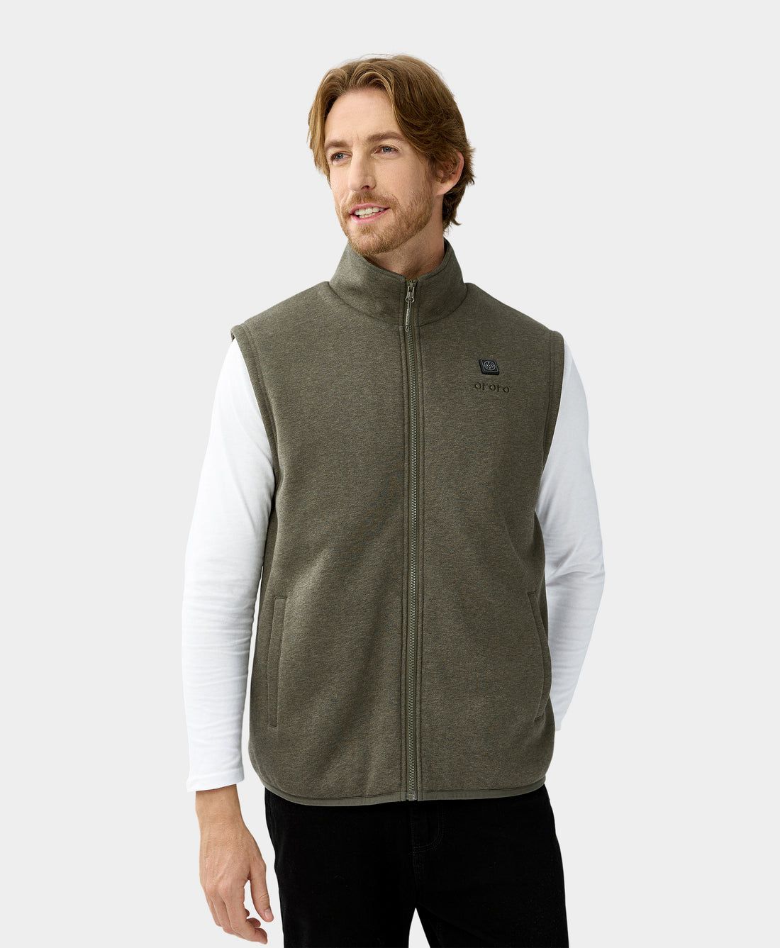 Men Ororo Fleece Heated Vest Olive | US-502FSXJYW