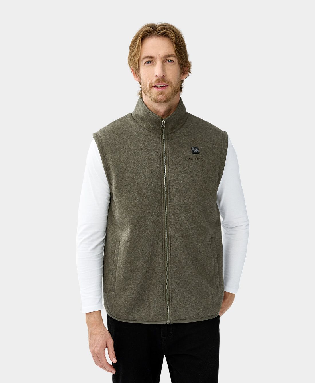 Men Ororo Fleece Heated Vest Olive | US-502FSXJYW