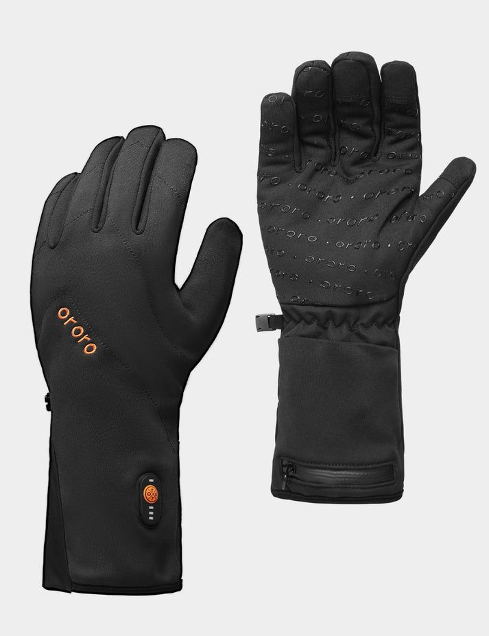 Men Ororo Glasgow Liner Heated Gloves Black | US-865ZAQSMG