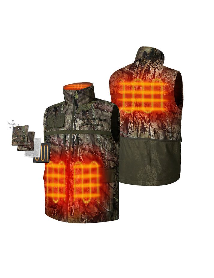 Men Ororo Hunting Mossy Oak® Country Dna Heated Vest Camo | US-502GDAVKR