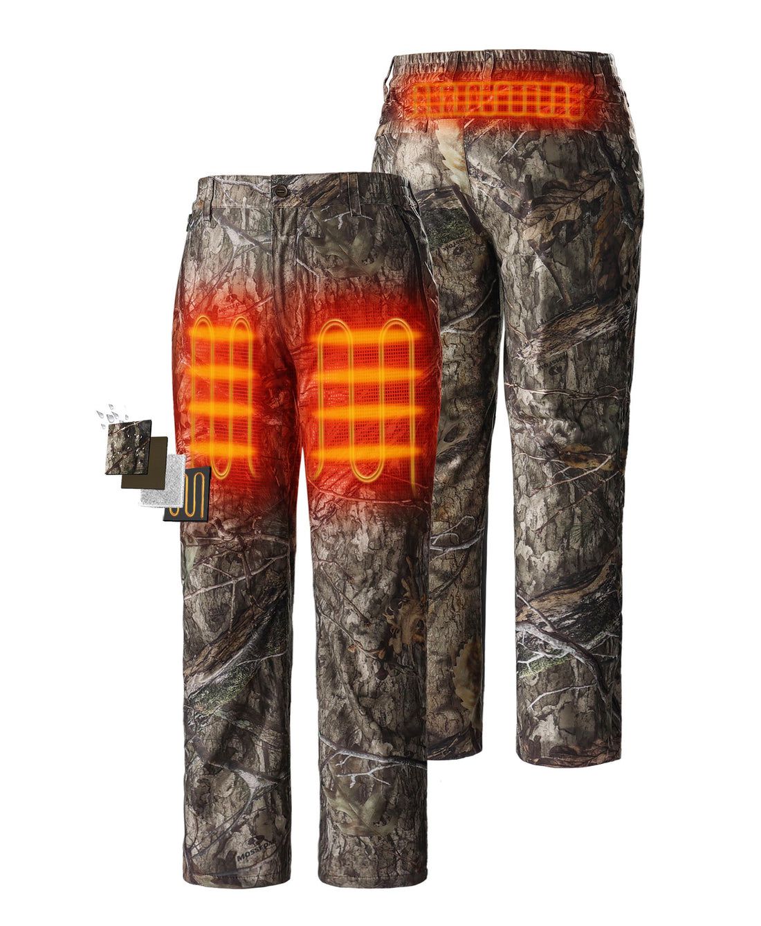 Men Ororo Hunting Mossy Oak® Country Dna Pattern Heated Pants Camo | US-346MQEFXO