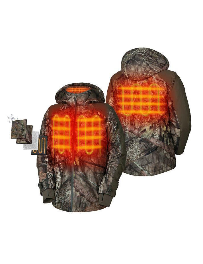 Men Ororo Hunting Mossy Oak® Country Dna Heated Jacket Camo | US-198FPRGSI