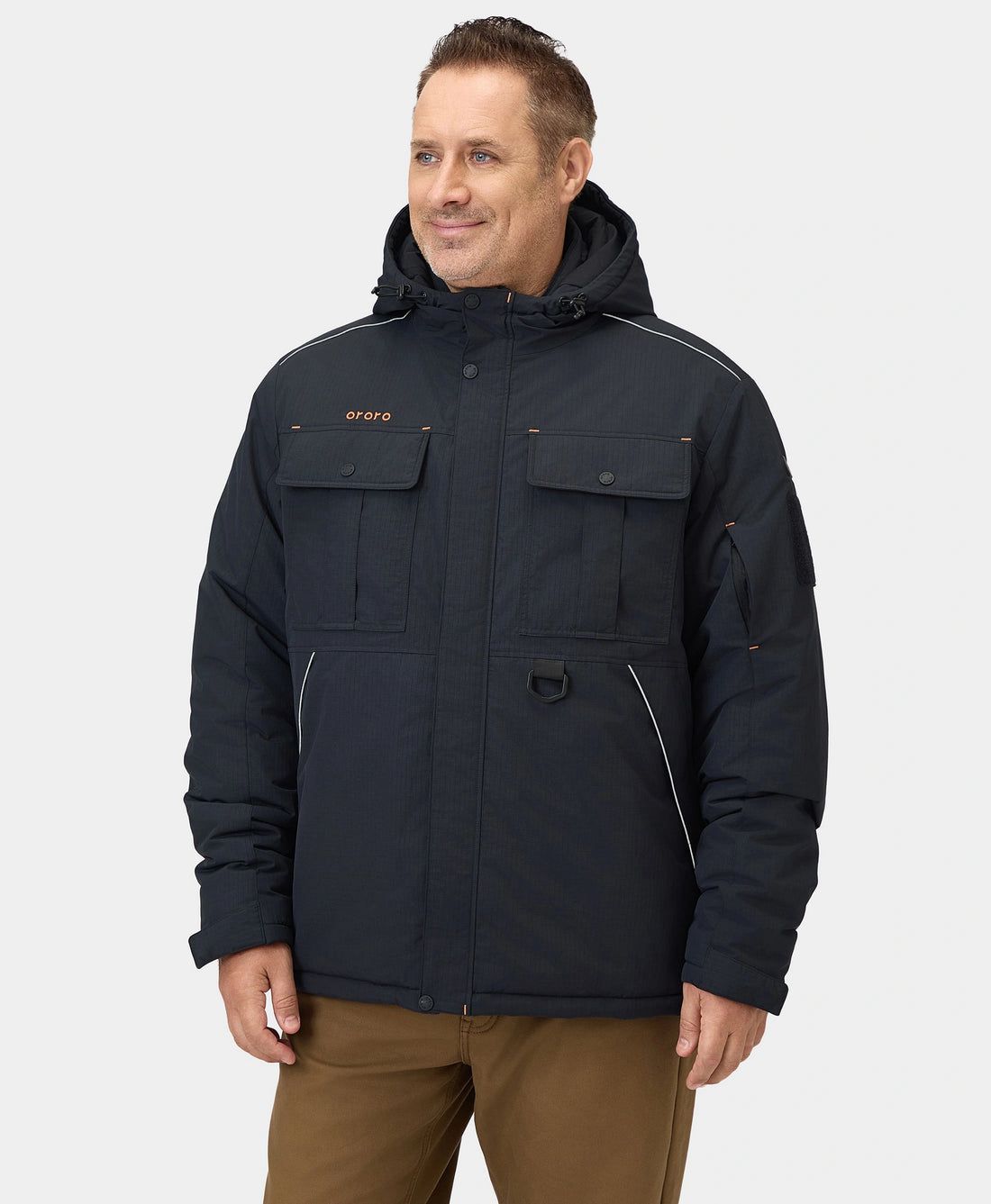 Men Ororo Missoula Surewarm® 6-zone Dual-control Dual-source Heated Jacket Black | US-081CFBMWO