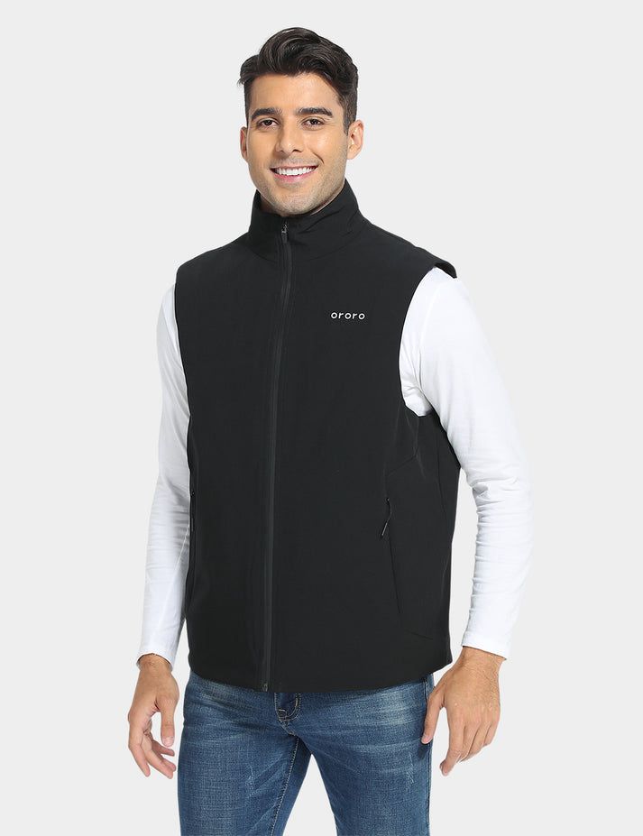 Men Ororo Primaloft® Golf Heated Vest Black | US-941PIRCEH