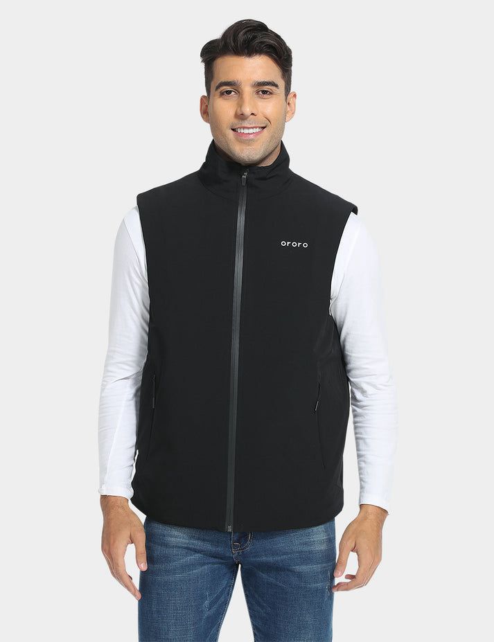 Men Ororo Primaloft® Golf Heated Vest Black | US-941PIRCEH