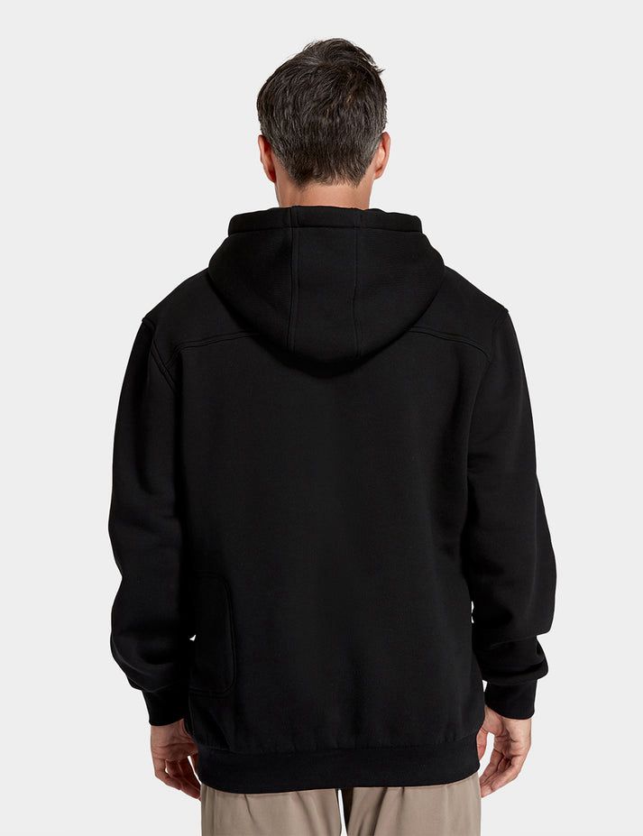 Men Ororo Pullover With Heating On Chests Heated Hoodie Black | US-905RBNZCM