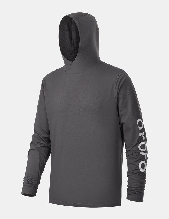 Men Ororo Quick Dry Pullover Hoodie Dark Grey | US-026STDNXB