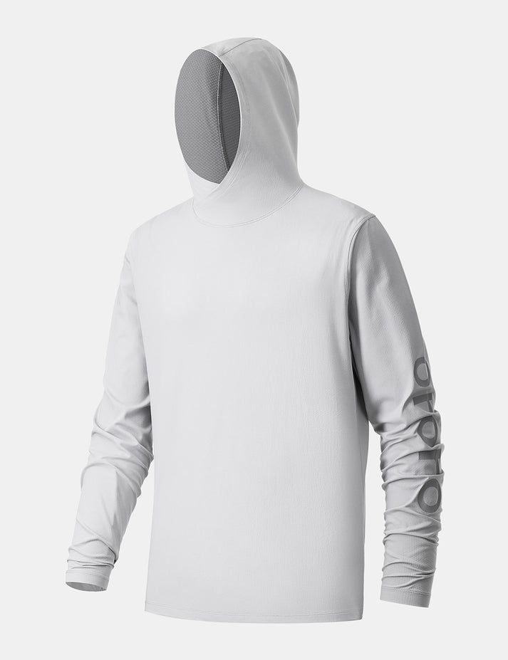 Men Ororo Quick Dry Pullover Hoodie Light Grey | US-326XPDVGJ