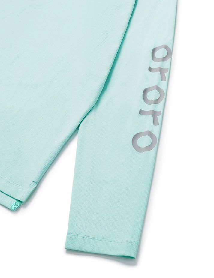 Men Ororo Quick Dry Pullover Hoodie Mint Green | US-680LVETCU