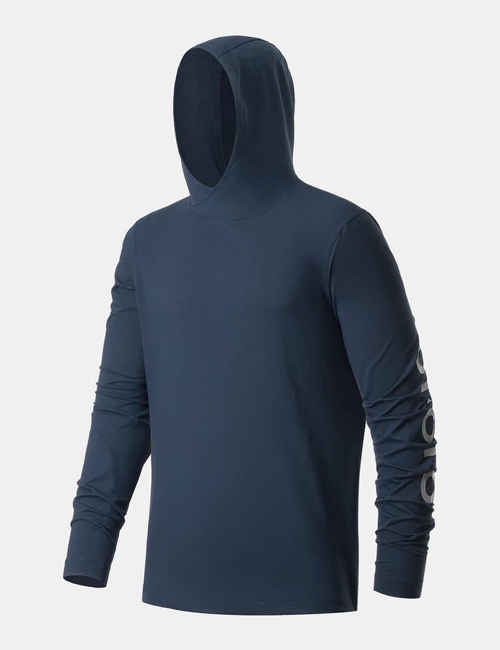 Men Ororo Quick Dry Pullover Hoodie Navy | US-190XOPSFQ