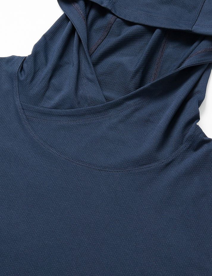 Men Ororo Quick Dry Pullover Hoodie Navy | US-190XOPSFQ