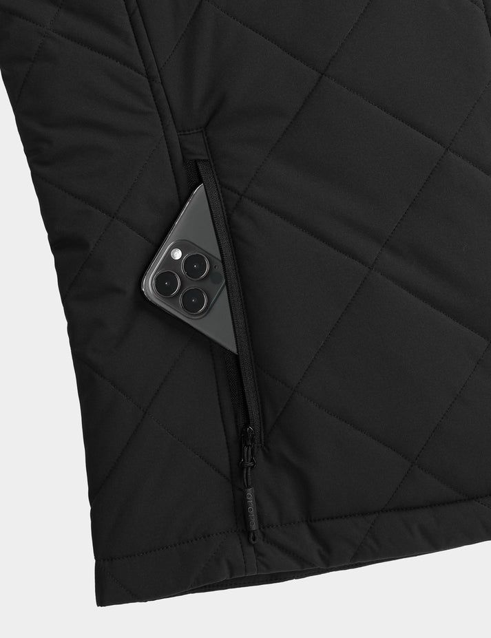 Men Ororo Quilted Heated Vest Black | US-729FSBPNI