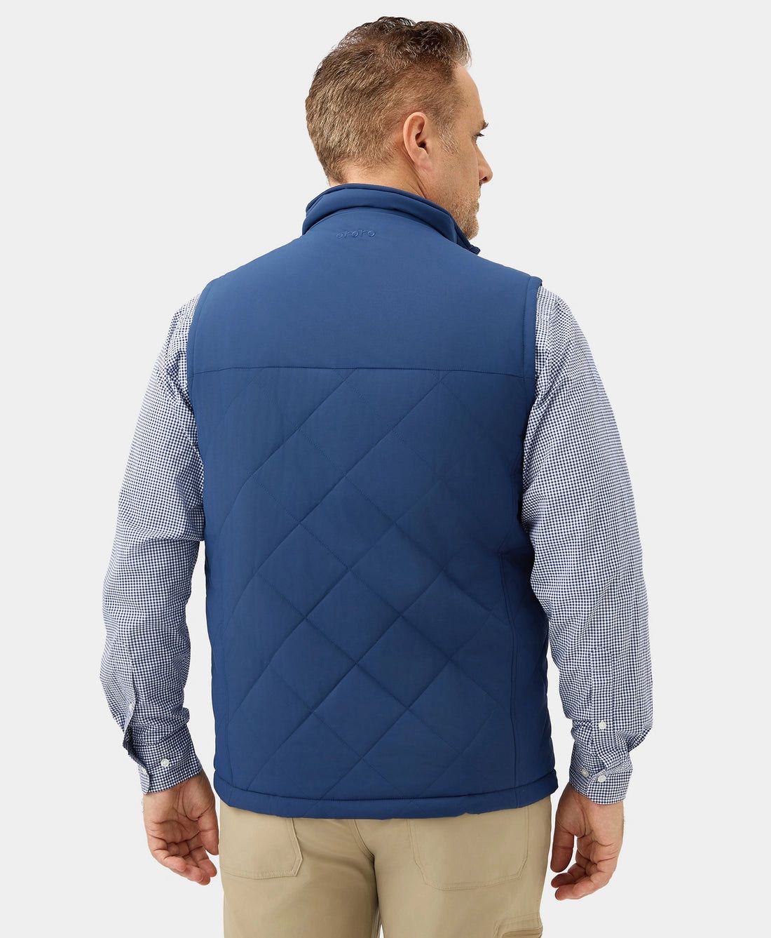 Men Ororo Quilted Heated Vest Navy | US-530PTKDFV