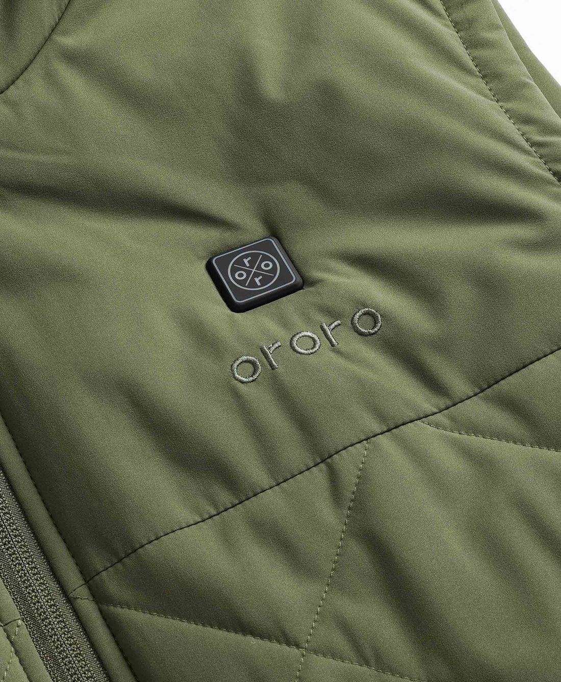 Men Ororo Quilted Heated Vest Olive | US-981TIOPWC