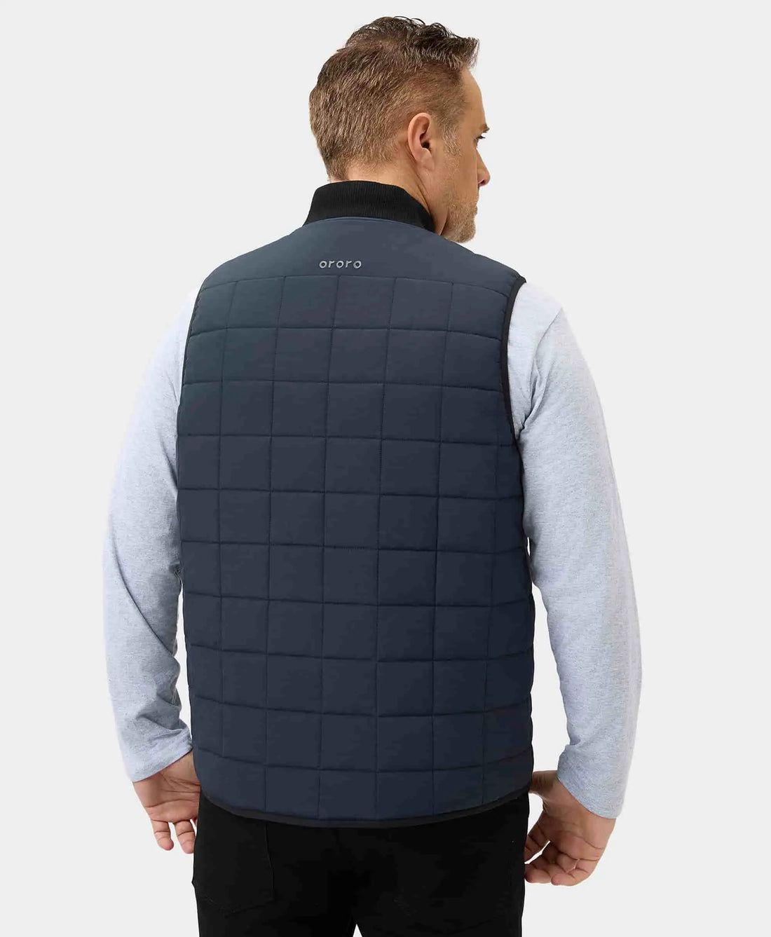 Men Ororo Scranton 5-zone Insulated Bomber Heated Vest Navy | US-236XTEVBS