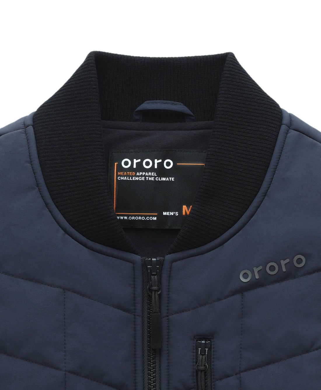 Men Ororo Scranton 5-zone Insulated Bomber Heated Vest Navy | US-236XTEVBS