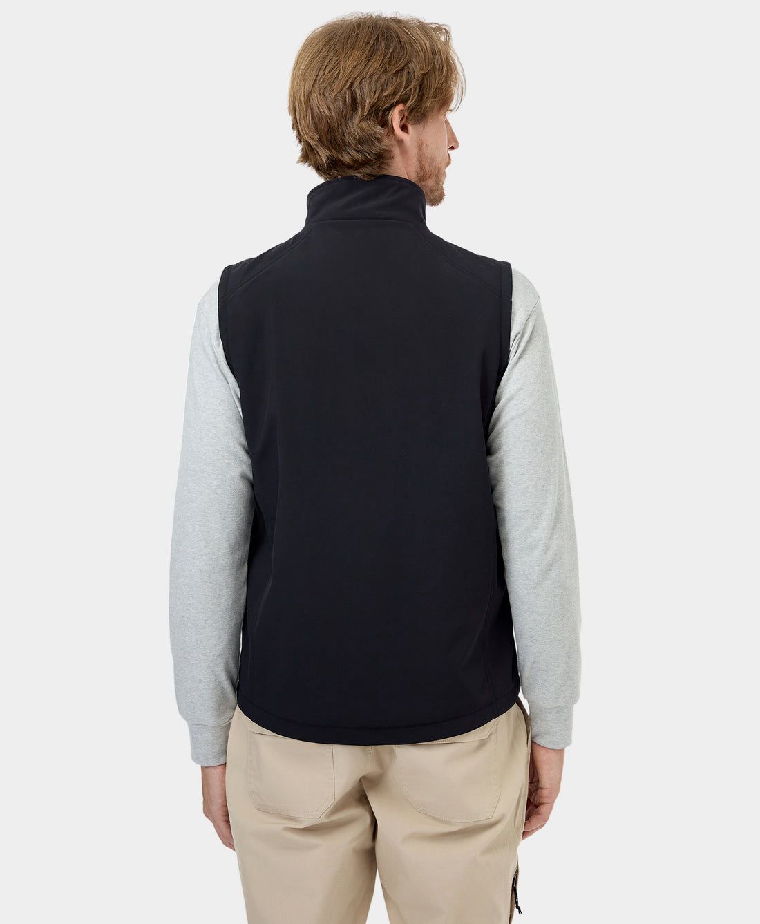 Men Ororo Softshell Heated Vest Black | US-384XGIAQU