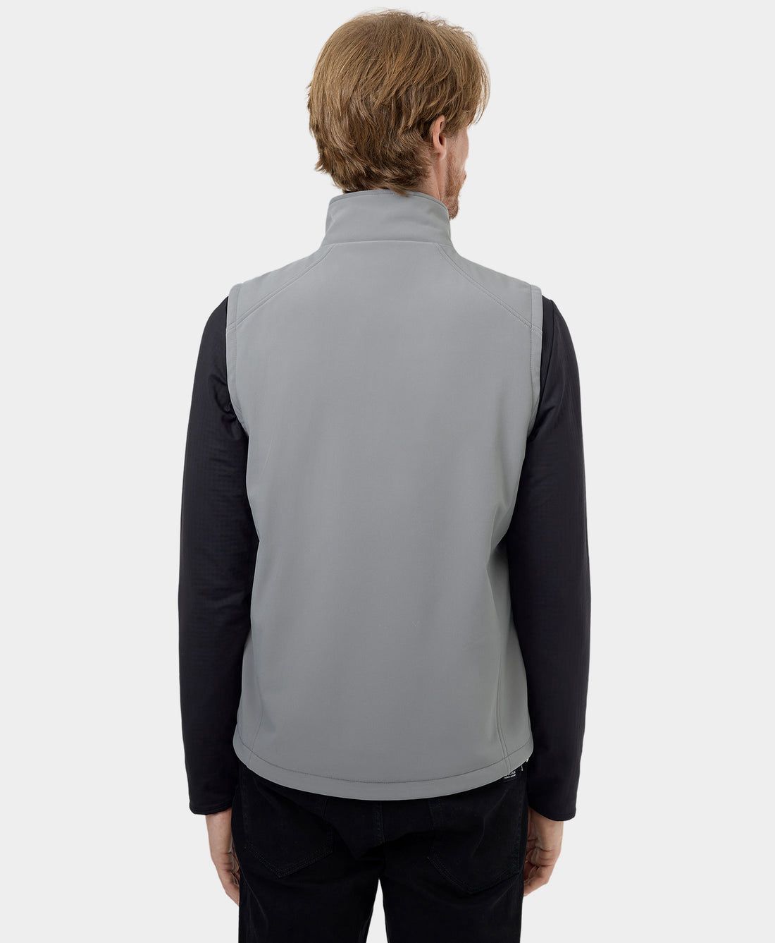 Men Ororo Softshell Heated Vest Grey | US-958OSAZDL